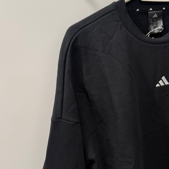 Adidas Women's Black Crewneck Sweatshirt with Logo - Picture 6 of 6